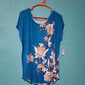 Floral Blue Women's Top Westport Brand